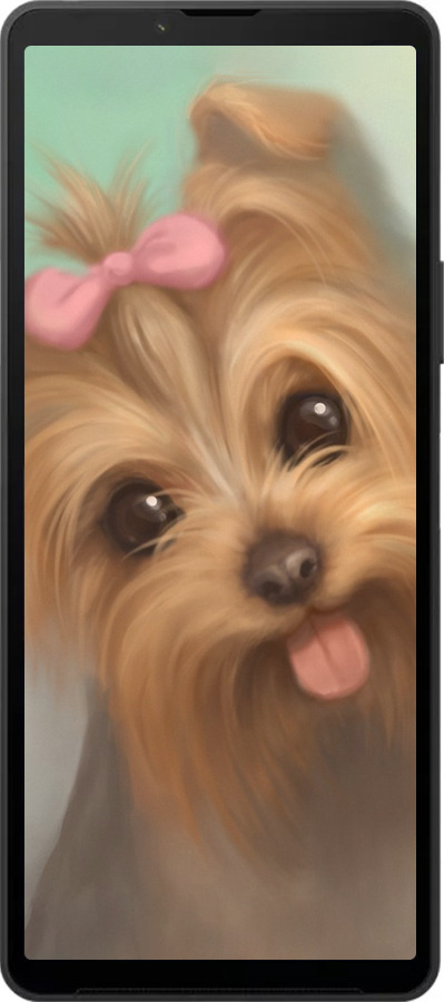 Силиконовый чехол Нарисованный йоркширский терьер для Sony Xperia 10 VI - 928u-3976 изображение 