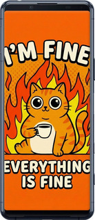 2D пластиковий чехол Funny Cat для Sony Xperia 5 II - 6786t-2258 изображение 