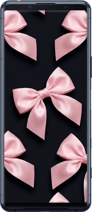 2D пластиковий чехол Coquette Ribbons Dark Coquette для Sony Xperia 5 II - 6767t-2258 изображение 
