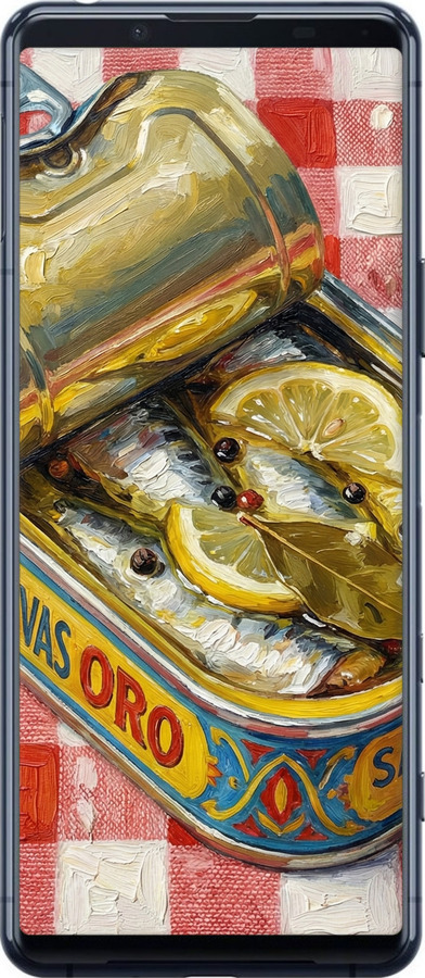 2D пластиковый чехол Vintage Sardine Tin Phone для Sony Xperia 5 II - 6772t-2258 изображение 