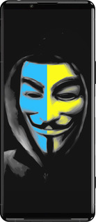 Силиконовый чехол Украинский анонимус для Sony Xperia 5 III - 1062u-2580 изображение 