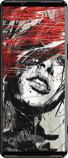 Силиконовый чехол Лицо девушки для Sony Xperia 5 III - 1162u-2580 изображение 