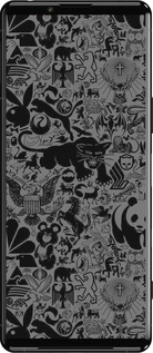 Силиконовый чехол Чёрно-серый стикер бомбинг для Sony Xperia 5 III - 2432u-2580 изображение 