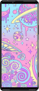 Силиконовый чехол Розовая галактика для Sony Xperia 5 III - 4146u-2580 изображение 