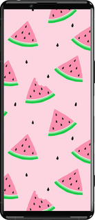 Силиконовый чехол Розовый арбуз для Sony Xperia 5 III - 4314u-2580 изображение 