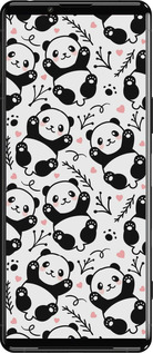 Силиконовый чехол Панды для Sony Xperia 5 III - 4318u-2580 изображение 