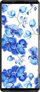 Силиконовый чехол Голубые орхидеи для Sony Xperia 5 III - 4406u-2580 изображение 