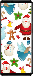 Силиконовый чехол Новогодний 1 для Sony Xperia 5 III - 4614u-2580 изображение 