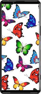 Силиконовый чехол Красочные мотыльки для Sony Xperia 5 III - 4761u-2580 изображение 