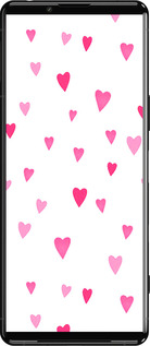 Силиконовый чехол Сердечки 2 для Sony Xperia 5 III - 4763u-2580 изображение 