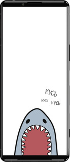 Силіконовий чехол Акула для Sony Xperia 5 III - 4870u-2580 изображение 