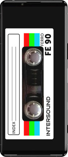 Силіконовий чехол Касета з 90 для Sony Xperia 5 III - 4894u-2580 изображение 