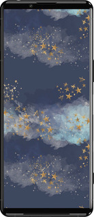 Силиконовый чехол Ночь золотые звезды для Sony Xperia 5 III - 5421u-2580 изображение 