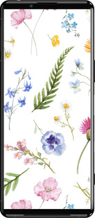 Силиконовый чехол Цветочный фон v2 для Sony Xperia 5 III - 5472u-2580 изображение 