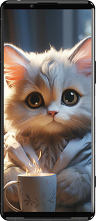 Силіконовий чехол Білий кіт для Sony Xperia 5 III - 5646u-2580 изображение 