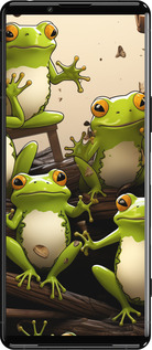 Силиконовый чехол Жабки для Sony Xperia 5 III - 5656u-2580 изображение 