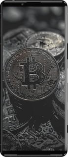 Силиконовый чехол Black Bitcoin для Sony Xperia 5 III - 6090u-2580 изображение 