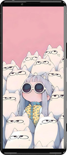 Силиконовый чехол Малышка с котами для Sony Xperia 5 III - 6295u-2580 изображение 
