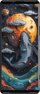 Силиконовый чехол Кит в космосе для Sony Xperia 5 III - 6328u-2580 изображение 