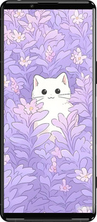 Силиконовый чехол Котик в цветах для Sony Xperia 5 III - 6390u-2580 изображение 