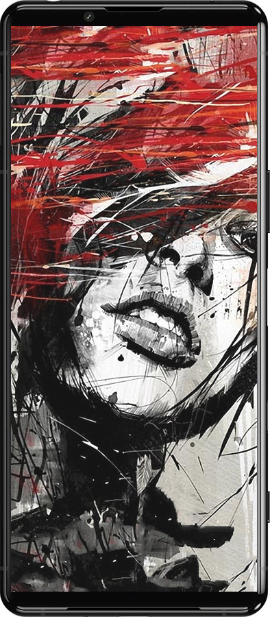 Силиконовый чехол Лицо девушки для Sony Xperia 5 III - 1162u-2580 изображение 