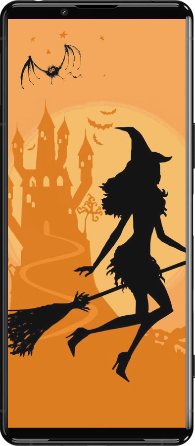 Силиконовый чехол Ведьма на метле для Sony Xperia 5 III - 1184u-2580 изображение 