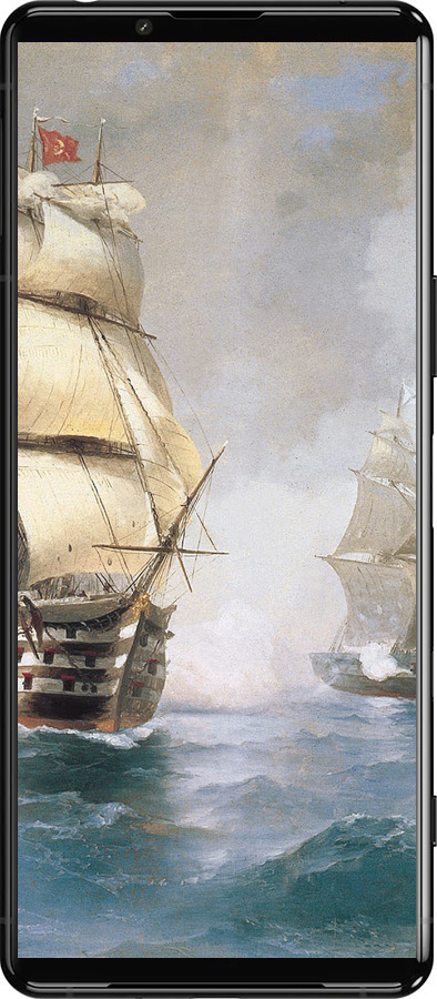 Силиконовый чехол Айвазовский. Корабли для Sony Xperia 5 III - 160u-2580 изображение 