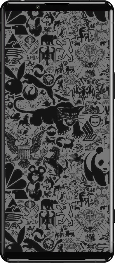 Силиконовый чехол Чёрно-серый стикер бомбинг для Sony Xperia 5 III - 2432u-2580 изображение 