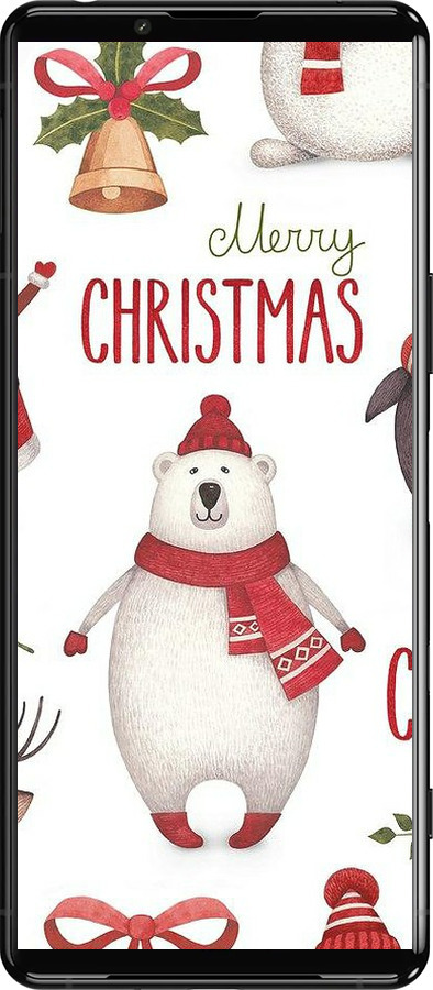 Силіконовий чехол Merry Christmas для Sony Xperia 5 III - 4106u-2580 изображение 