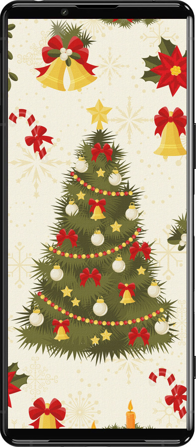 Силиконовый чехол Новогодняя елка для Sony Xperia 5 III - 4198u-2580 изображение 