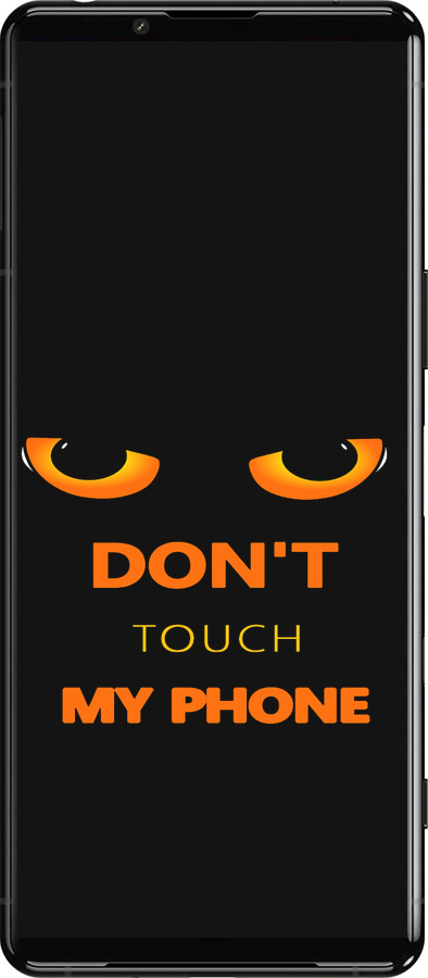 Силиконовый чехол Don't touch the phone для Sony Xperia 5 III - 4261u-2580 изображение 