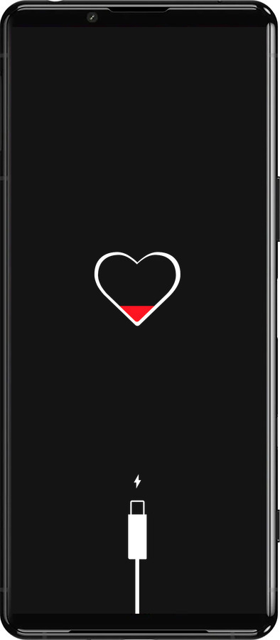 Силиконовый чехол Подзарядка сердца для Sony Xperia 5 III - 4274u-2580 изображение 