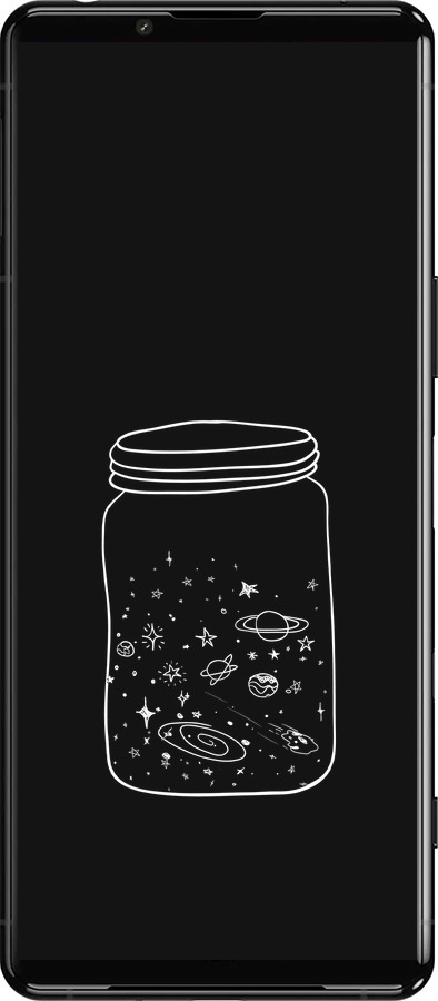 Силиконовый чехол Космос в банке для Sony Xperia 5 III - 4297u-2580 изображение 