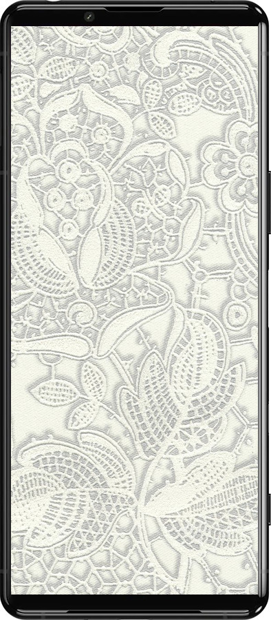 Силіконовий чехол Біле мереживо для Sony Xperia 5 III - 4383u-2580 изображение 