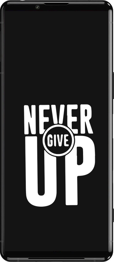 Силиконовый чехол Никогда не сдавайся для Sony Xperia 5 III - 4572u-2580 изображение 