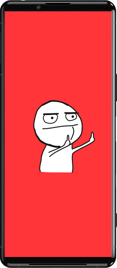 Силиконовый чехол Мем для Sony Xperia 5 III - 4578u-2580 изображение 