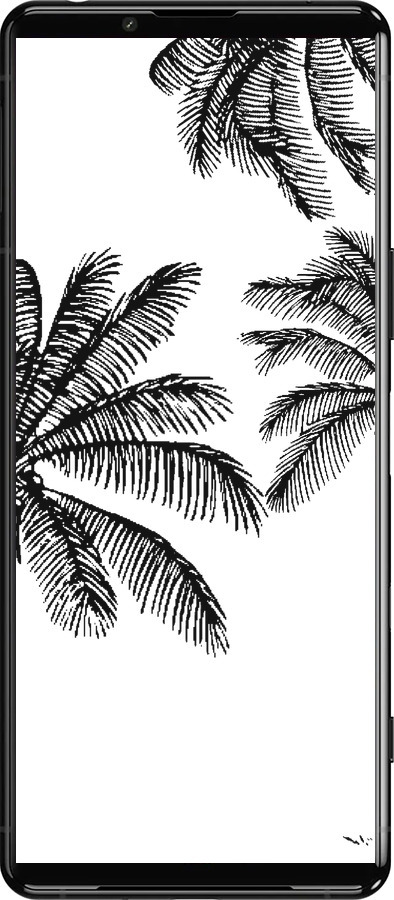 Силіконовий чехол Пальми1 для Sony Xperia 5 III - 4634u-2580 изображение 