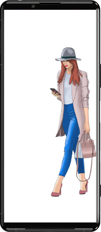 Силиконовый чехол Девушка 1 для Sony Xperia 5 III - 4751u-2580 изображение 