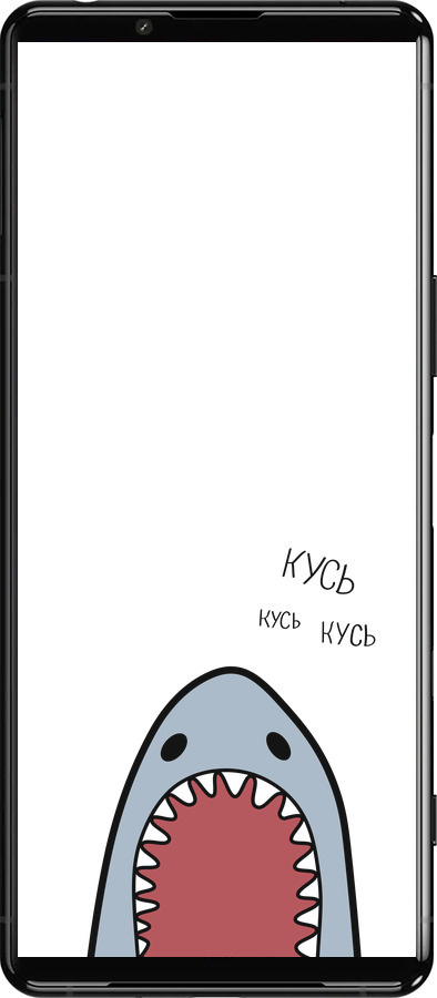 Силіконовий чехол Акула для Sony Xperia 5 III - 4870u-2580 изображение 