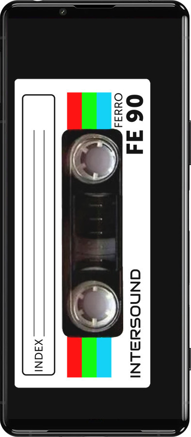 Силіконовий чехол Касета з 90 для Sony Xperia 5 III - 4894u-2580 изображение 