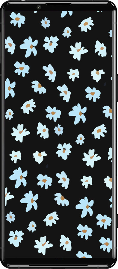 Силиконовый чехол Цветочный для Sony Xperia 5 III - 4900u-2580 изображение 