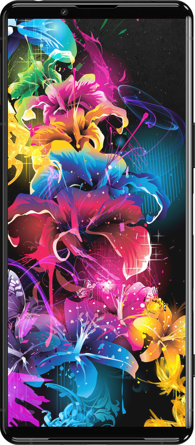 Силиконовый чехол Абстрактные цветы для Sony Xperia 5 III - 511u-2580 изображение 