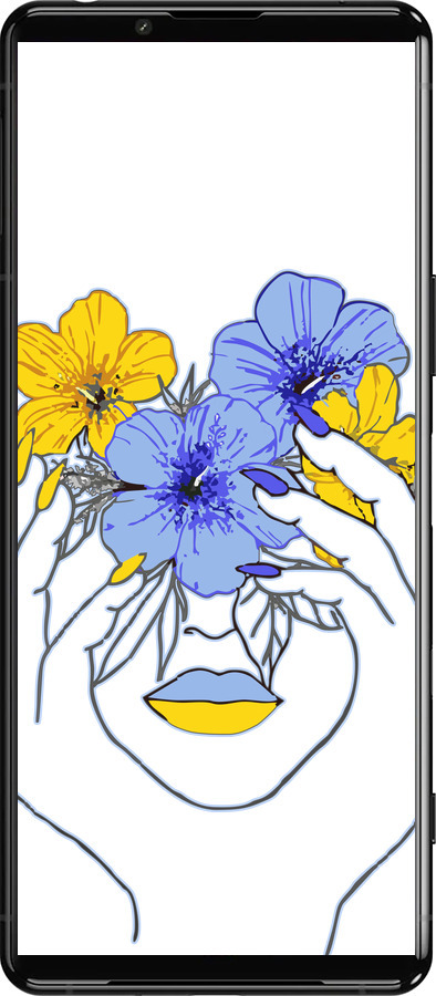 Силиконовый чехол Девушка v4 для Sony Xperia 5 III - 5276u-2580 изображение 