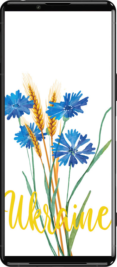 Силиконовый чехол Ukraine v2 для Sony Xperia 5 III - 5445u-2580 изображение 