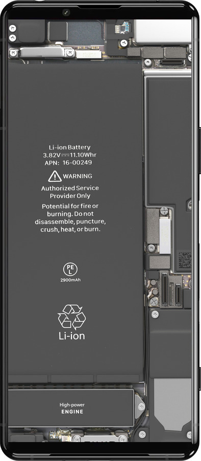 Силиконовый чехол Детали смартфона для Sony Xperia 5 III - 5487u-2580 изображение 