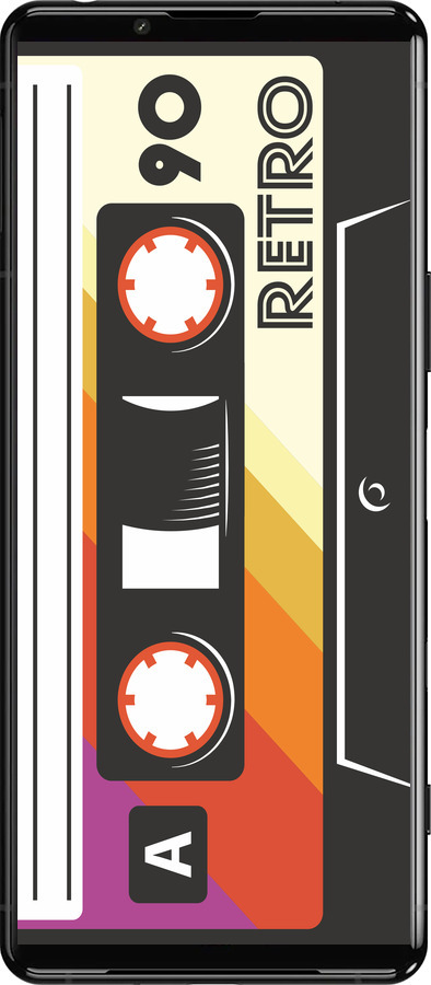 Силиконовый чехол Кассета с90 v4 для Sony Xperia 5 III - 5532u-2580 изображение 