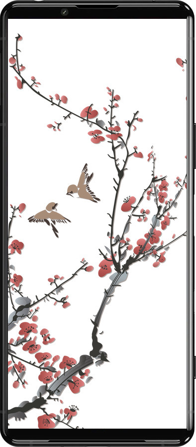 Силіконовий чехол Сакура v2 для Sony Xperia 5 III - 5538u-2580 изображение 