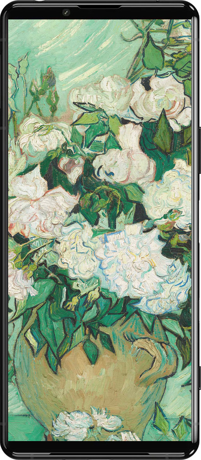 Силіконовий чехол Вінсент Ван Гог. Ваза з трояндами для Sony Xperia 5 III - 5543u-2580 изображение 