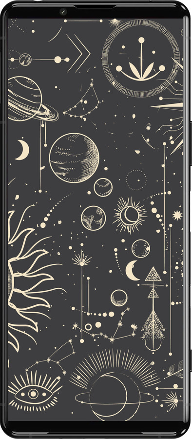 Силиконовый чехол Фаза луны для Sony Xperia 5 III - 5605u-2580 изображение 