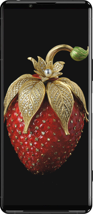 Силиконовый чехол Клубника v3 для Sony Xperia 5 III - 5638u-2580 изображение 